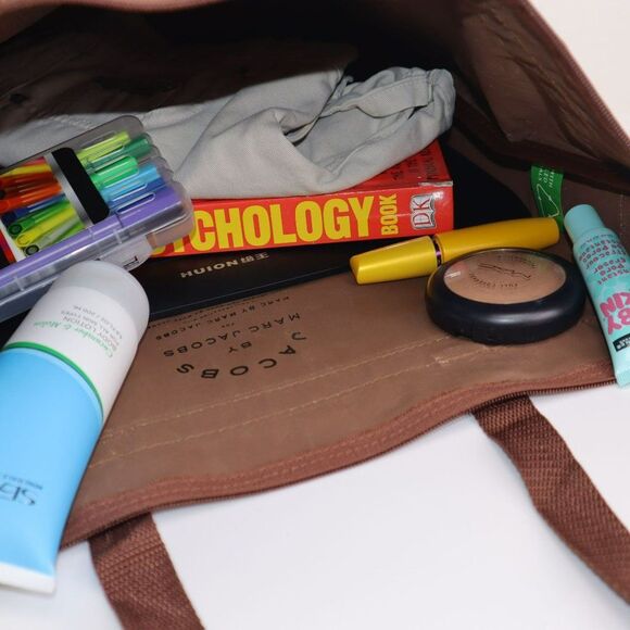 NWT Marc by Marc Jacobs Large Canvas Travel  Tote Brown - Picture 7 of 7